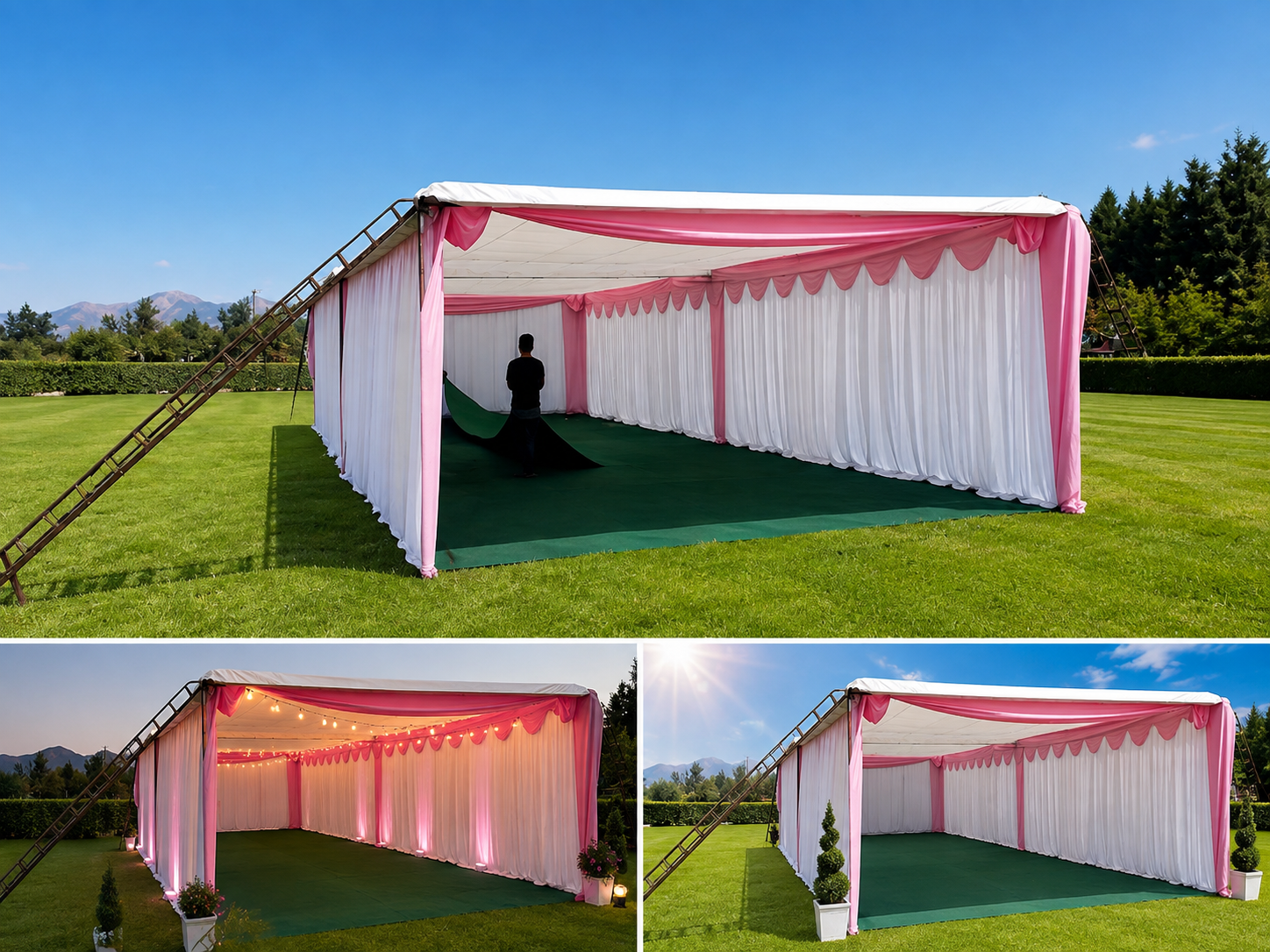 Referencia visual: Gran carpa romántica